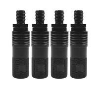 JSHANMEI 4pcs/lot Full Metal Quick Release Adapter Connector Fish Holders Carp Fishing Rod Pod Bank Stick Bite Alarm Rod Holder Connector Detachable Carp Fishing Tackle