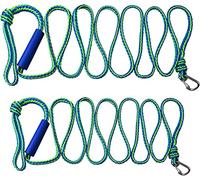 JSHANMEI PWC Dock Line Rope 2PCS Mooring Anchor Boat Dock Line AMarine Rope Tow Ropes with Clip and Loop for Jet Ski Watercraft Boat Kayaking(3M-10mm-2pcs)