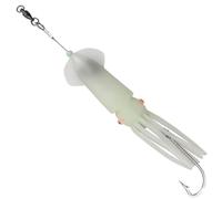 JSHANMEI Saltwater Squid Fishing Lures 6/0 Hooks Squid Jig Deep Drop Light Flasher Offshore Lures All-Conditions Fishing Gear for targeting a wide range of saltwater predators. (Colorful)