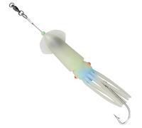 JSHANMEI Saltwater Squid Fishing Lures 6/0 Hooks Squid Jig Deep Drop Light Flasher Offshore Lures All-Conditions Fishing Gear for targeting a wide range of saltwater predators. (Blue)