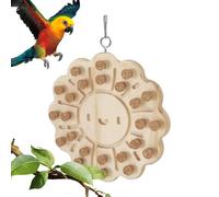 JSHDUSA Bird Cork Wood Toys - Parrot Biting Toys | Cork Treasure Hunt Games for Hiding Treat, Parrot Toy for Small and Medium Bird Intelligence and Emotions