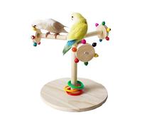 JSHDUSA Bird Wood Perch Sticks - Wooden Sparrow Paw Grinding Stick Toy,Rotating Windmill Design Bird Claw Grinding Stand for Cockatiels, Macaws, Budgies