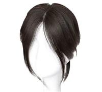 JSHDUSA Front Head Bangs Wig - Eight-Character Realistic Bangs Fringe Women's Wig - Synthetic Fringe Washable Wig to Conceal Thinning and Grey Hair for Working, Dating, Photography