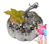 JSHDUSA Glitter Pumpkin Disco Ball Decor | Dj Light Disco Ball,Cool Silver Disco Ball for Decoration, Dj Light Effect, Stylish & Creative Game Accessories for, Club, Wedding