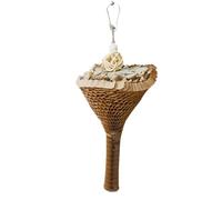 JSHDUSA Parrot Shredder Toys - Cone Design Bird Toys,Parrot Toys, Bird Parrot Toy With Hook, Parrot Cage Shredder Toy, Cage Accessories For Small Medium Parrot Birds