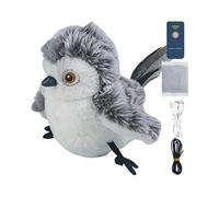 JSHDUSA Simulated Chirping Bird Cat Toy | Flapping Bird Cat Toy | Interactive Bird Cat Toy, Interactive Flapping Chirping Bird Cat Toy, Rechargeable Bird Cat Toy With Sounds And Flapping Movements