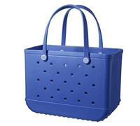 JSHDUSA Waterproof Beach Tote | Rubber Beach Tote Bag | Waterproof Washable Beach Tote Bag With Holes,Large Rubber EVA Beach Bag For Beach Pool Gym Sports Shopping