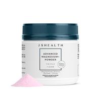 JSHealth Vitamins Advanced Magnesium+ Powder with Magnesium Glycinate & Citrate - Supplement with 3 Forms of Bioavailable, 400 mg/Serving
