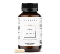 JSHealth Vitamins Hair and Energy Formula Hair Growth Vitamins | Hair Vitamins for Women and Men | Zinc and Iodine Hair Supplements for Hair Growth | Hair Loss Supplements | (60 Capsules)