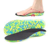 JSHshield EVA Kids Flat Feet Arch Support Insoles,Plantar Fasciitis Over-pronation Orthotics Inserts,Childrens Insoles for Relieve Foot Back Hip Leg and Knee Pain - Posture Improve