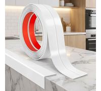 JSIWOTH 3.1M Flexible PVC Moulding Trim Self Adhesive Wall Corner Protector, Peel and Stick Corner Trim for Wall, Ceiling, Door Frame & Window Edge (White, W:30MM)
