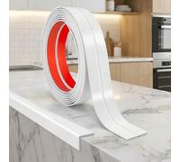 JSIWOTH 3.1M Flexible PVC Moulding Trim Self Adhesive Wall Corner Protector, Peel and Stick Corner Trim for Wall, Ceiling, Door Frame & Window Edge (White, W:16MM)