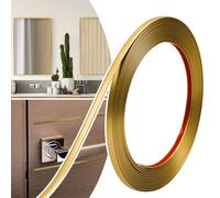 JSIWOTH 6M Peel and Stick Trim, Black Waterproof Molding Trim for Walls Edges, Borders, Window Frames, Backsplash Tiles, Flexible and Self Adhesive Trim