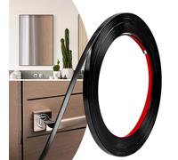 JSIWOTH 6M Peel and Stick Trim, Black Waterproof Molding Trim for Walls Edges, Borders, Window Frames, Backsplash Tiles, Flexible and Self Adhesive Trim