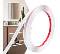 JSIWOTH 6M Peel and Stick Trim, Black Waterproof Molding Trim for Walls Edges, Borders, Window Frames, Backsplash Tiles, Flexible and Self Adhesive Trim