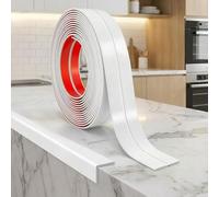 JSIWOTH 9M Flexible PVC Moulding Trim Self Adhesive Wall Corner Protector, Peel and Stick Corner Trim for Wall, Ceiling, Door Frame & Window Edge (White, W:16MM)