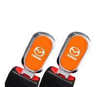 JsjjQf 2 Pcs Car Seat Belt Clip Buckle for Mazda MX-3 MX-30 MX-5 MX-6,Seatbelt Clips Slot Plugs Belt Lock Belt Extender Buckle Holder Trim Accessories,C-normal