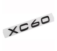 JsjjQf Car Emblems for Volvo XC40 XC60 XC90,Logo Badge Sticker Side Label Front Bonnet Trunk Logo Body Modified Decoration Accessories,Black-XC60