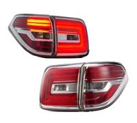 JsjjQf Car Tail Lights for Nissan Patrol Y62 2013 2014 2015 2016 2017 2018 2019,Rear Brake Lamp Reversing Turn Lamp Tail Brake Lamp Bumper Reflector Light Replacement Accessories,White-Red