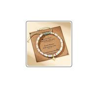 JSJOY Cross Bracelet for Women, Natural Stone Bracelet Christian Gifts 10th 16th 40th 50th 60th Birthday Gifts for Women Confirmation Baptism Easter Gifts for Teen Gls Mom Daughter Grandma Sister, One