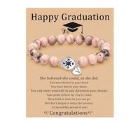 JSJOY Graduation Gifts for Her 26 A-Z Initial Bracelet Compass Bracelets Class of 2024 Gifts 5th 8th Grade High School College Master Degree Grad Gifts for Teen Girls Daughter Granddaughter, 6.3