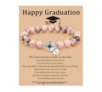 JSJOY Graduation Gifts for Her 26 A-Z Initial Bracelet Compass Bracelets Class of 2024 Gifts 5th 8th Grade High School College Master Degree Grad Gifts for Teen Girls Daughter Granddaughter, 6.3