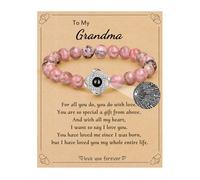 JSJOY I Love You in 100 Languages Bracelet: Unique Gifts for Mom, Daughter, Sister, Girlfriend, Wife - Christmas Stocking Stuffers, To My Mom - Rose, Stainless Steel, no gemstone