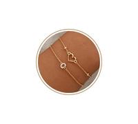 JSJOY Initial Bracelet Gold Stackable Bracelets for Women Non Tarnish Bridesmaid Proposal Gifts Letter A-Z Bracelet with Heart Birthday Gifts for Women Teens Mom Her, 6.5"+2", Yellow Gold, no gemstone