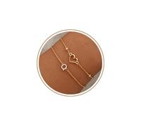 JSJOY Initial Bracelet Gold Stackable Bracelets for Women Non Tarnish Bridesmaid Proposal Gifts Letter A-Z Bracelet with Heart Birthday Gifts for Women Teens Mom Her, 6.5"+2", Yellow Gold, no gemstone