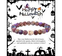 JSJOY Nature Stone Bracelet Birthday Gifts for Women Girls, Birthday Cross Bracelet Gifts for Age 6 to 80 Year Daughter Granddaughter Niece Mom Sister Christian Easter Gifts, 7inch, Metal, no gemstone