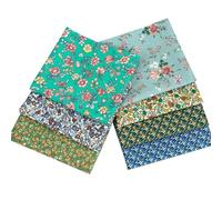 JSJSYO 7pcs Cotton Fat Quarter Fabric Quit Patchwork Floral Print Sewing Quilting Pre-Cut Quilting for DIY Scrapbook Craft Making 18x12''