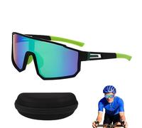 Jsleid Fast Goggles Men Women UV400 Protection Running Glasses, HD View Fast Ski Goggles, Quick Glasses Bicycle for MTB Road Bike Cycling Ski Outdoor Sports Running (Green)