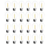 Jslinter S14 Garden LED String Lights Bulb, 1W Waterproof Outdoor Bulbs, Warm White 2200K Decorative Hanging Light Bulbs Replacement, for Wedding Party Patio Yard Christmas