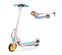 JSLJDM electric scooter for kids ages 8-12,with Hand Accelerator, 130w Motor,7MPH 5/10 Mile Range,Up to 40 mins,LED Colorful Lights, Lightweight Foldable E-Scooter,Gift for Kid