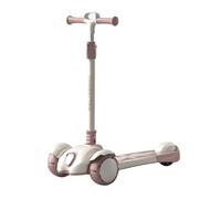 JSLJJBD Kick Scooter for Kids Foldable Lightweight Scooter Teens & Adults Ages 3+, 6 Adjustable Handlebar Heights, Durable Bearings for Commute & Play(Pink)