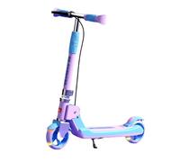 JSLJJBD Kick Scooter for Kids Foldable Lightweight Wheel with Brake Adjustable Height Handlebar Aged 5-15 Wide Standing Board and Up to 110lbs(Pink)