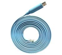JSM FITNESS 16ft long USB to RJ45 Console Cable for Configuring Network Devices - Length 5m and FTDI Chipset, Console Cable for Cisco, HP, Fortigate, Routers and Switches