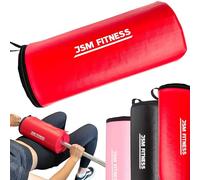 JSM FITNESS Hip Thrust Pad - Extra Thick Barbell Pad for Hip Thrusts & Glute Bridge - Heavy Duty Barbell Foam Pad with Hook-and-Loop Fastening - Gym Bar Pad Protector for Women & Men, Pink Bar Pad