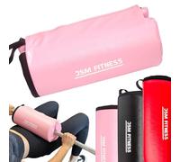 JSM FITNESS Hip Thrust Pad - Extra Thick Barbell Pad for Hip Thrusts & Glute Bridge - Heavy Duty Barbell Foam Pad with Hook-and-Loop Fastening - Gym Bar Pad Protector for Women & Men, Pink Bar Pad