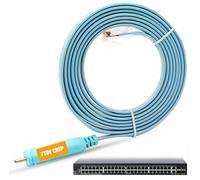 JSM FITNESS USB-C Console Cable for Cisco 1.8m - USB Type C to RJ45 with FTDI Chip for Router, Switch & Firewall Configuration - Cisco Console Cable for MacBook, Linux & Windows