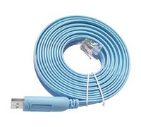 JSM FITNESS USB to RJ45 Console Cable for Configuring Network Devices - Length 3m and FTDI Chipset, Console Cable for Cisco, HP, Fortigate, Routers and Switches