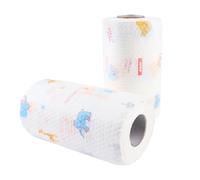 JSMTKJ 2 Rolls of Wipes on Roll, Disposable Cleaning Cloths, Kitchen Towels Cleaning Cloth for Living Room, Kitchen, Dining Table, 125 Pieces per Roll