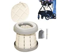 Jsnwernb Car Travel Pot, Folding Potable Seat, Anti-Skid Learning Seat with Bag for Travel Camping Park Hotel Outdoor