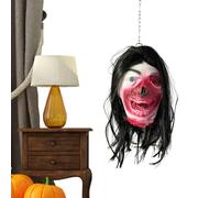 Jsnwernb Haunted House Decoration, Head Decoration Halloween, Realistic Texture, Waterproof for Party, Garden, Exhibition, Escape Room, Photo Background, Theatre Production