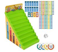 Jsnwernb Number Checker Game | Number Math Game Animal Checkers Set | Educational Toys Strategy Activities for Entertainment Girls Children Boys Education School Classroom Home