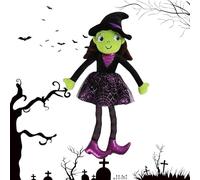 Jsnwernb Witch Dolls,Halloween Plush Kids Witch Doll - Cute Soft Decor Toy for Kids Girls Sofa Living Room Offices Party Indoor Sofa Living Room