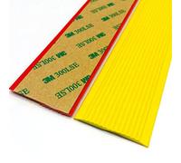JSNZMTSBD 6M PVC Rubber Stair Nosing Anti Slip Stair Treads Edge Nosing Non Slip Decking Strips Self-Adhesive Skid Tape Stickers Nosing Edge Trim - 5cm*3.5mm yellow