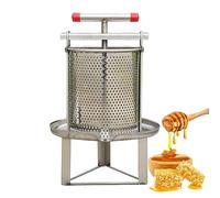 json2xml 12l Stainless Steel Honey Extractor Equipment,2in1 Manual Honey Presser Wax Press&Honey Presser Extractor,With Filter Bag,For Beekeeping Or Commercial Use,A
