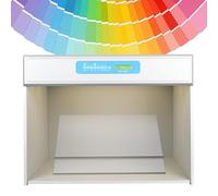 json2xml Color Assessment Box-color matching light box with 7 light(D65/TL84/F/A/UV/CWF/TL83),Color assessment cabinet for printed materials,Color Matching LED Light Box with 45° viewing table