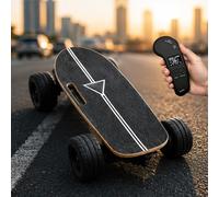 json2xml Electric Longboard Skateboard, Beginner Electric Skateboard With Remote,107mm×65mm 60a Hardness Rubber Tires,18% Climbing Capacity, Smooth Ride Over Bumps Gravel Brick Pavements